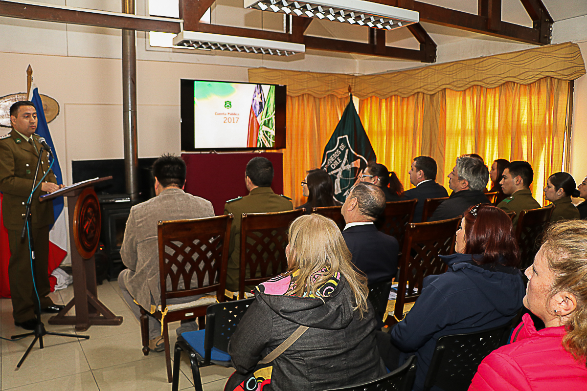 DETALLADA CUENTA PÚBLICA ENTREGÓ LA 4TA COMISARÍA DE CARABINEROS DE PUERTO WILLIAMS